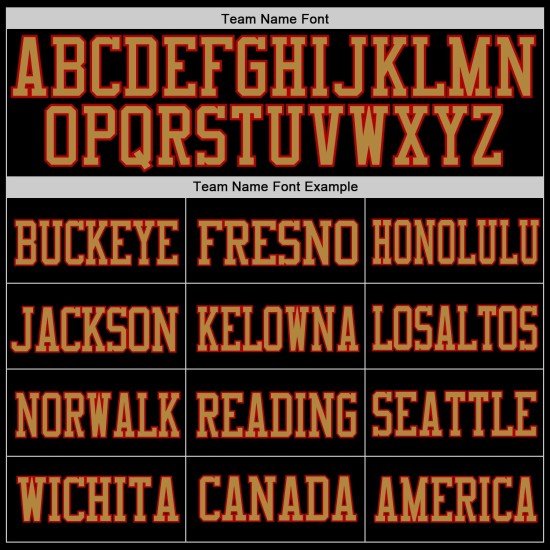 Custom Black Old Gold-Red Mesh Authentic Football Jersey Custom Black Old Gold-Red Mesh Authentic Football Jersey