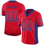 Custom Red Royal-White Mesh Drift Fashion Football Jersey Custom Red Royal-White Mesh Drift Fashion Football Jersey