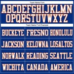 Custom Royal White-Orange Mesh Authentic Football Jersey Custom Royal White-Orange Mesh Authentic Football Jersey