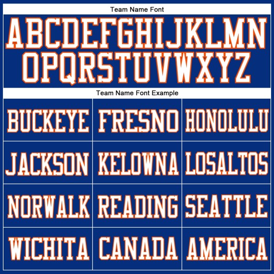 Custom Royal White-Orange Mesh Authentic Football Jersey Custom Royal White-Orange Mesh Authentic Football Jersey