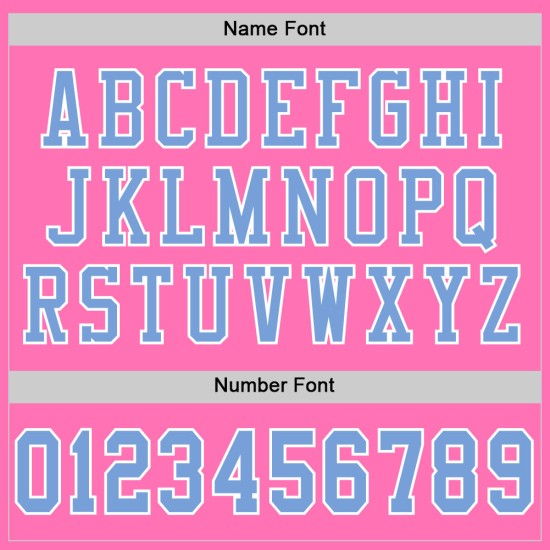 Custom Pink Light Blue-White Mesh Authentic Football Jersey