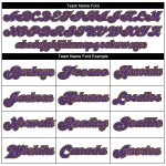 Custom White Purple-Old Gold Mesh Authentic Throwback Football Jersey Custom White Purple-Old Gold Mesh Authentic Throwback Football Jersey