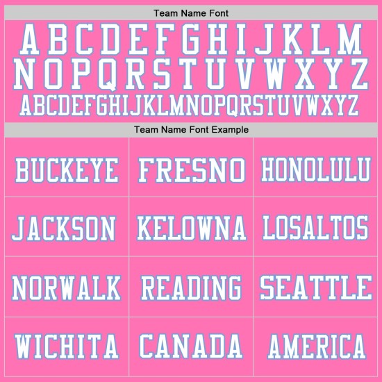 Custom Pink Light Blue-White Mesh Authentic Football Jersey